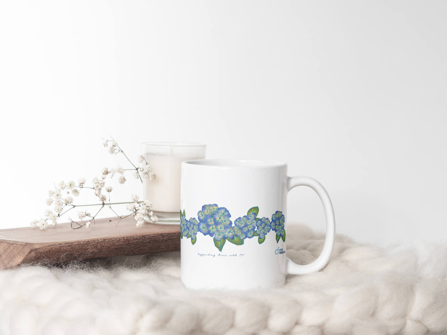 Hydrangea Hedgerow Mug by CFNZ