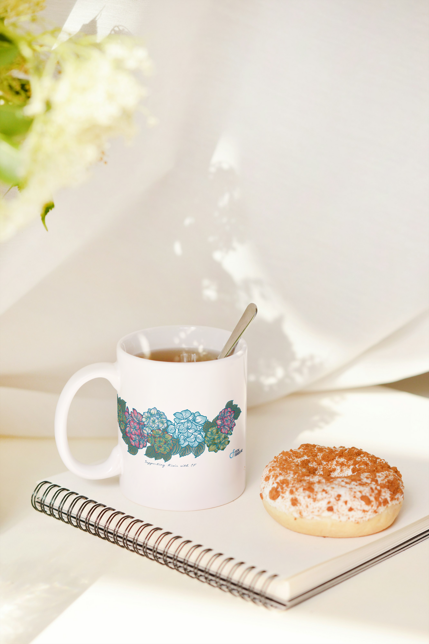 Hydrangea Hedgerow Mug by CFNZ