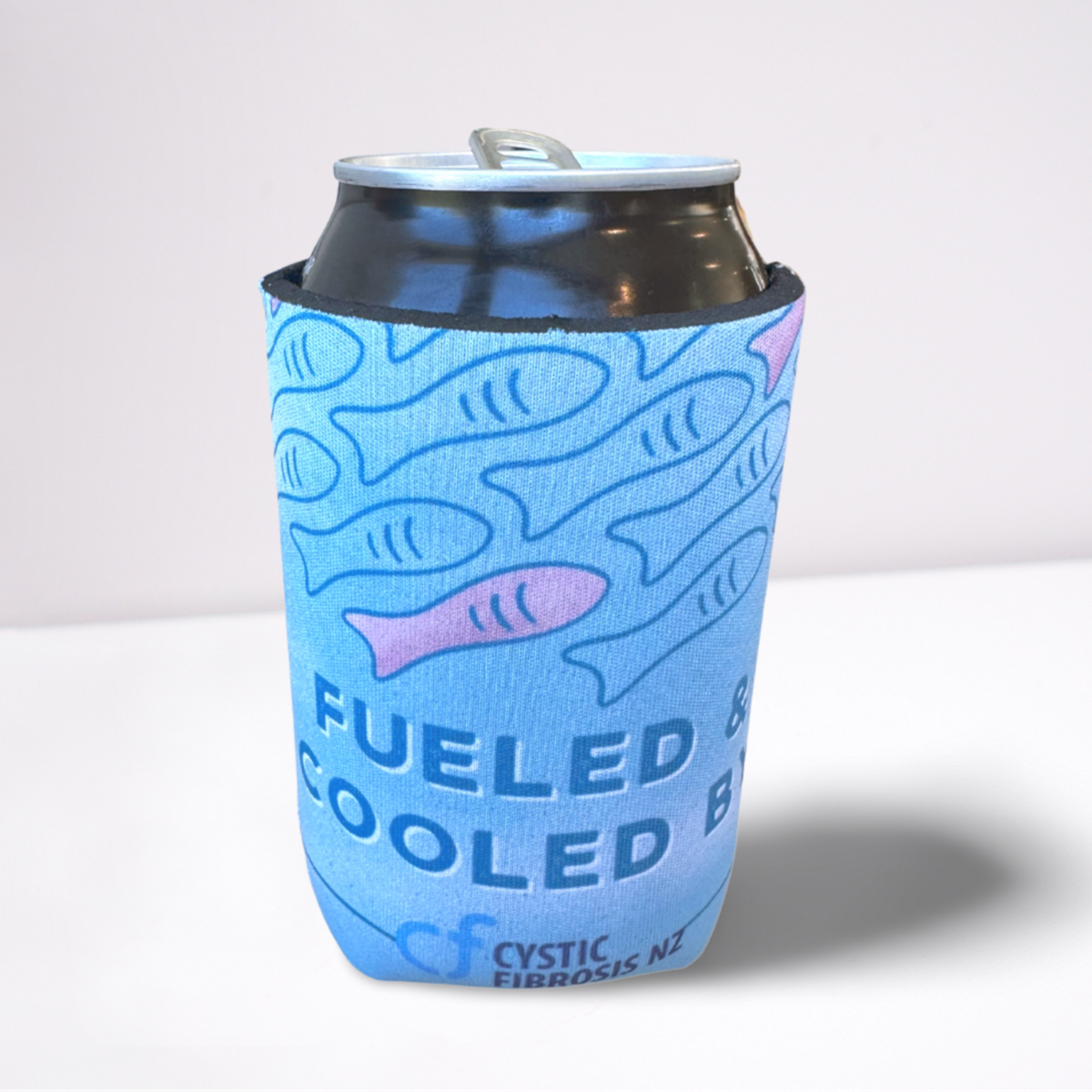 Stubby Fish Chocky Fish Stubby Holder - Fueled and Cooled! – Cystic Fibrosis NZ